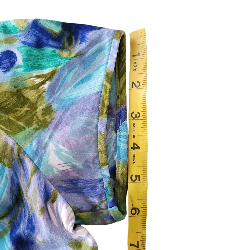 Vintage Liberty House By Kiyomi Hawaiian Floral Maxi Long Dress. Size S - Picture 10 of 10